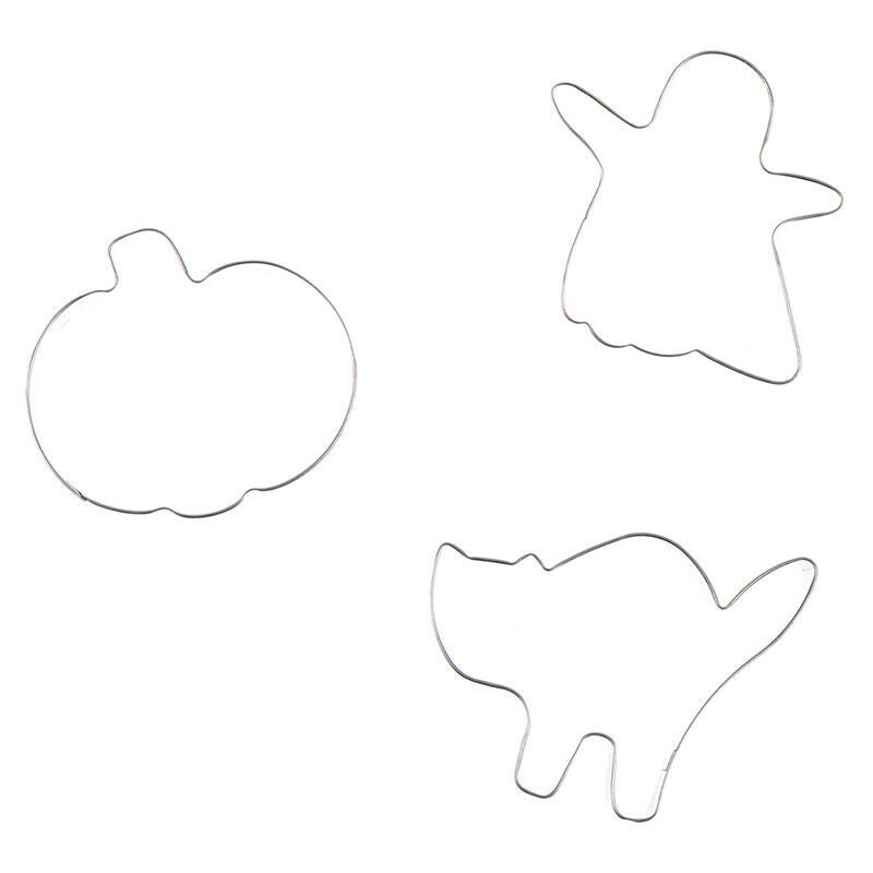 3pcs/set Halloween Cookie Cutter Set Biscuit Mold Party Suppli.l8