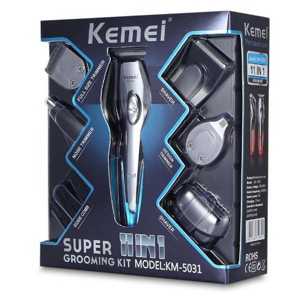 Multifuncional USB Grooming Beard Shaver Hair Trimmer Clippers Kit Waterproof