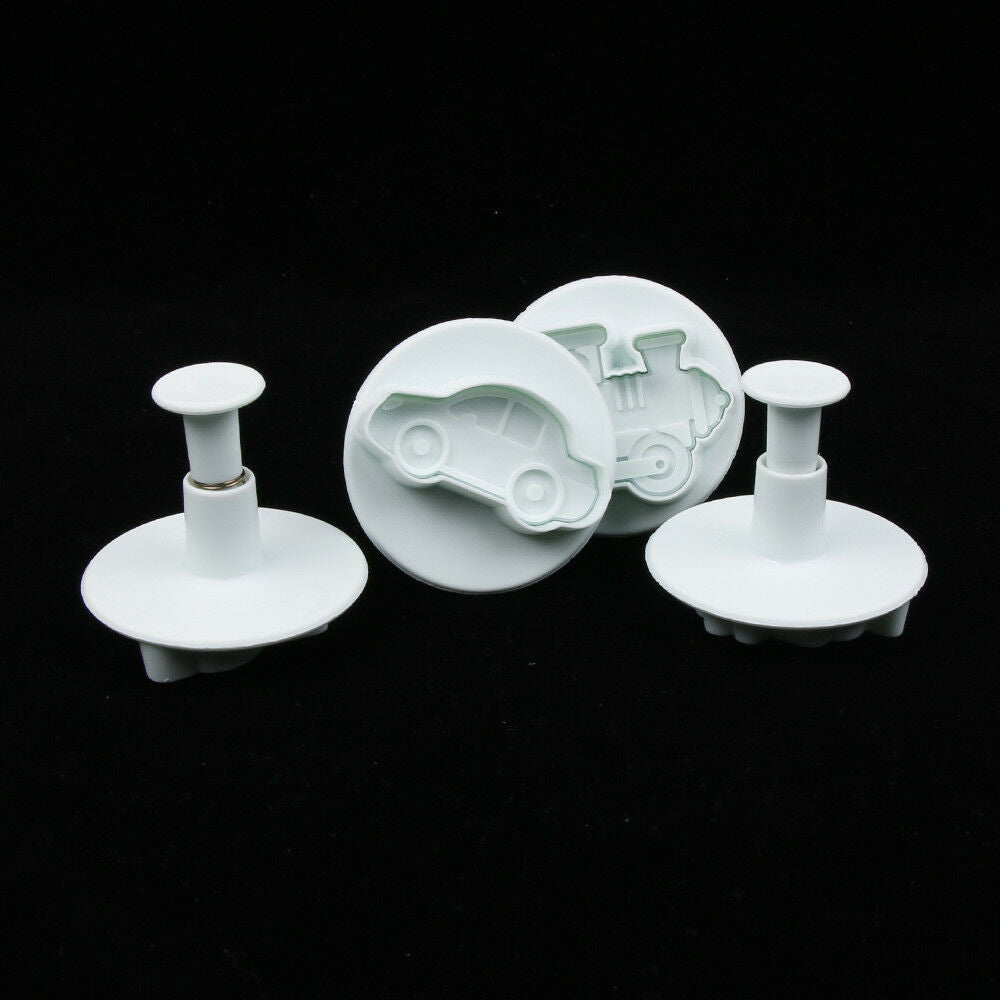 4PCS/LOT Missile vehicle,Tank, Armored car Sample Plastic Cookie Cutter