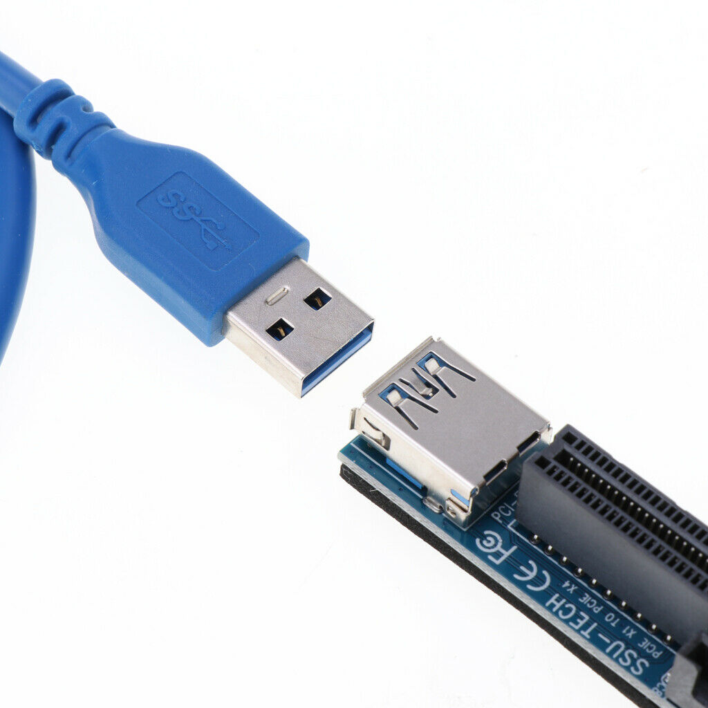 USB 3.0 PCI PCI-E  X1 to X4 Extender Riser Card Adapter