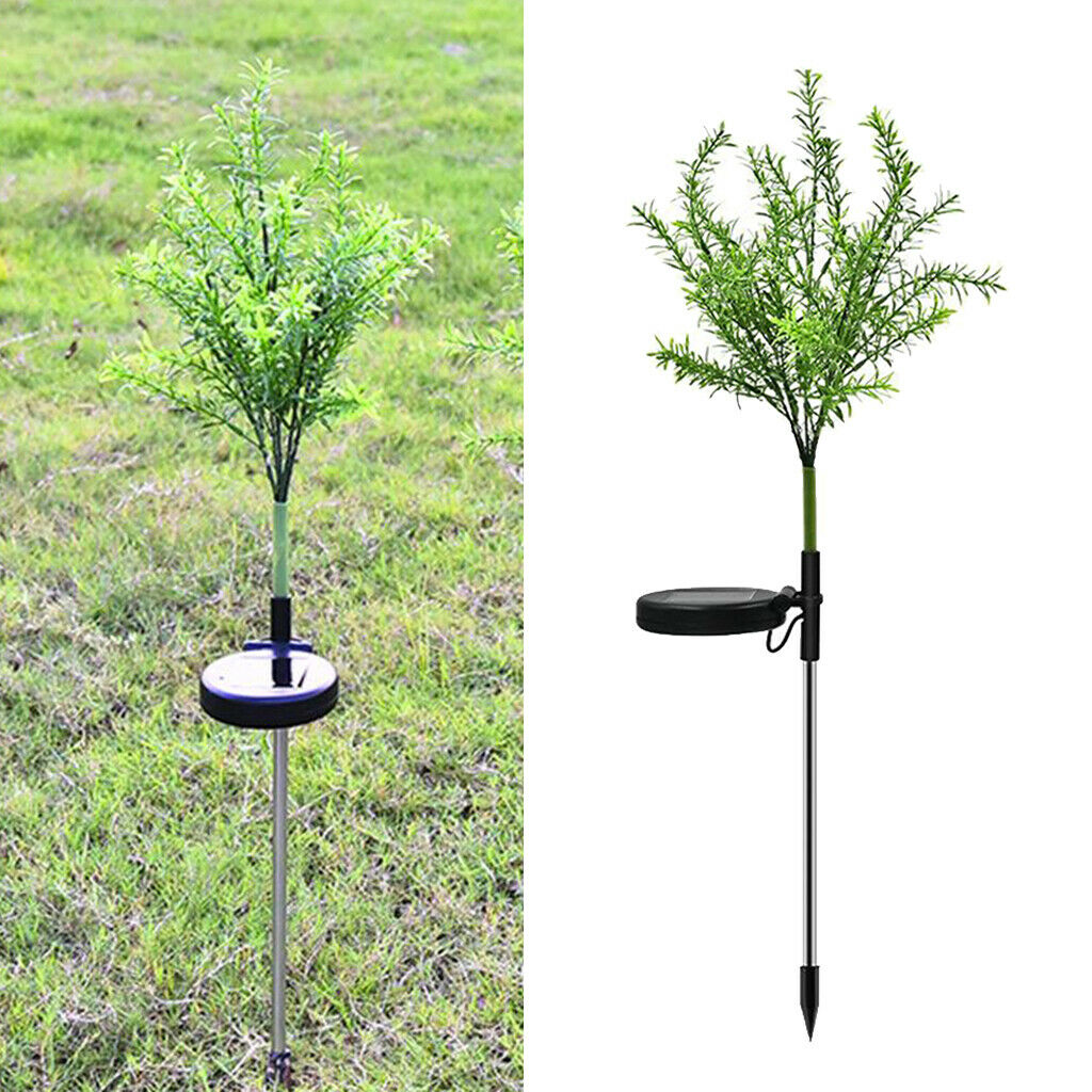 Solar Garden Light Christmas Tree Lamp LED Ground Lamp Indoor Outdoor Decor