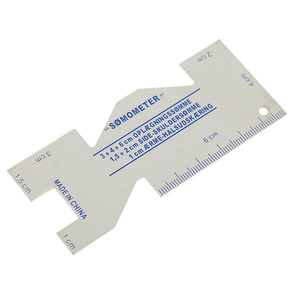 Metal Sewing Measuring Gauge Ruler for Tailor Dressmaker Cutting Fabric Quilting