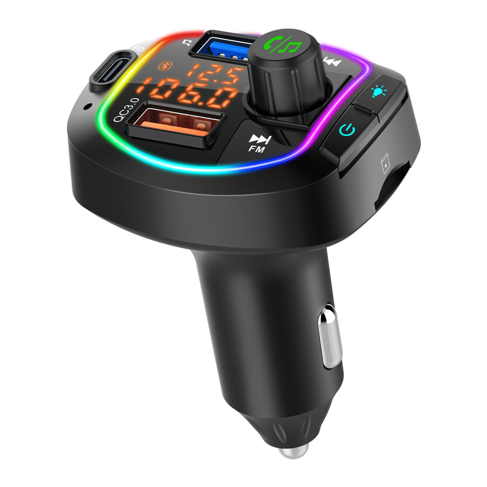BC66 BT 5.0 Handsfree Wireless FM Transmitter Car MP3 Player PD18W QC3.0 Charger