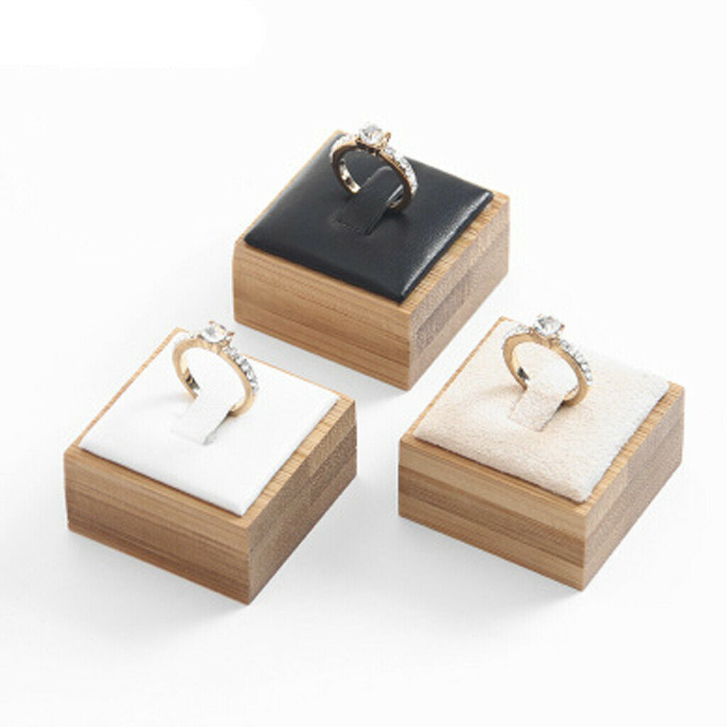 Jewelry Display Box Rings Stud Storage Holder Case Wedding Gift White