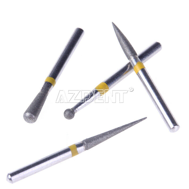 100XDental Diamond Burs FG-105 for Porcelain Ceramics Composite Polishing 10Pc/P