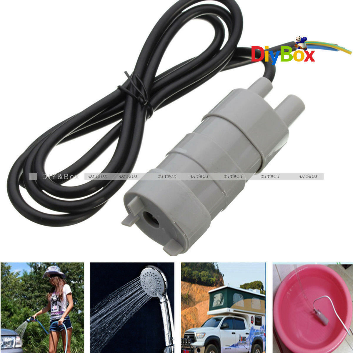 14L/Min 600L/H Micro Submersible Motor Water Pump 5M 6-15V JT-500 DC 12V 1.2A
