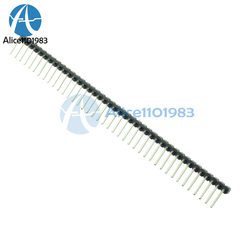 5PCS 40Pin 2.54mm Single Row Right Angle Pin Header Strip For Arduino Kit