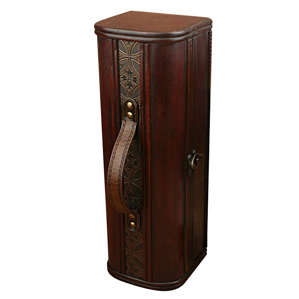 Wood Single Bottle Wine Box Carrier Case