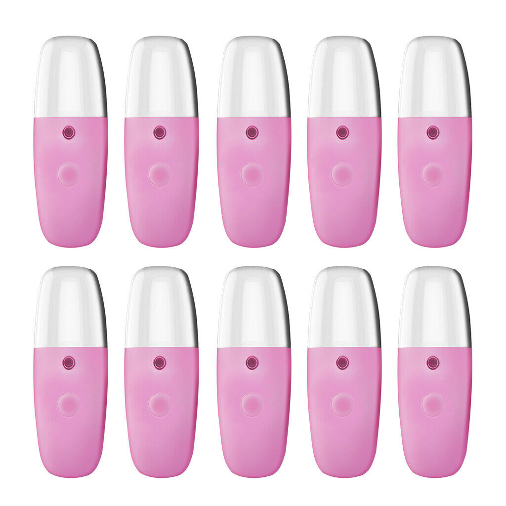10x Water Facial Mister 1oz Makeup Skincare Hydrating Nano Face Sprayer Pink