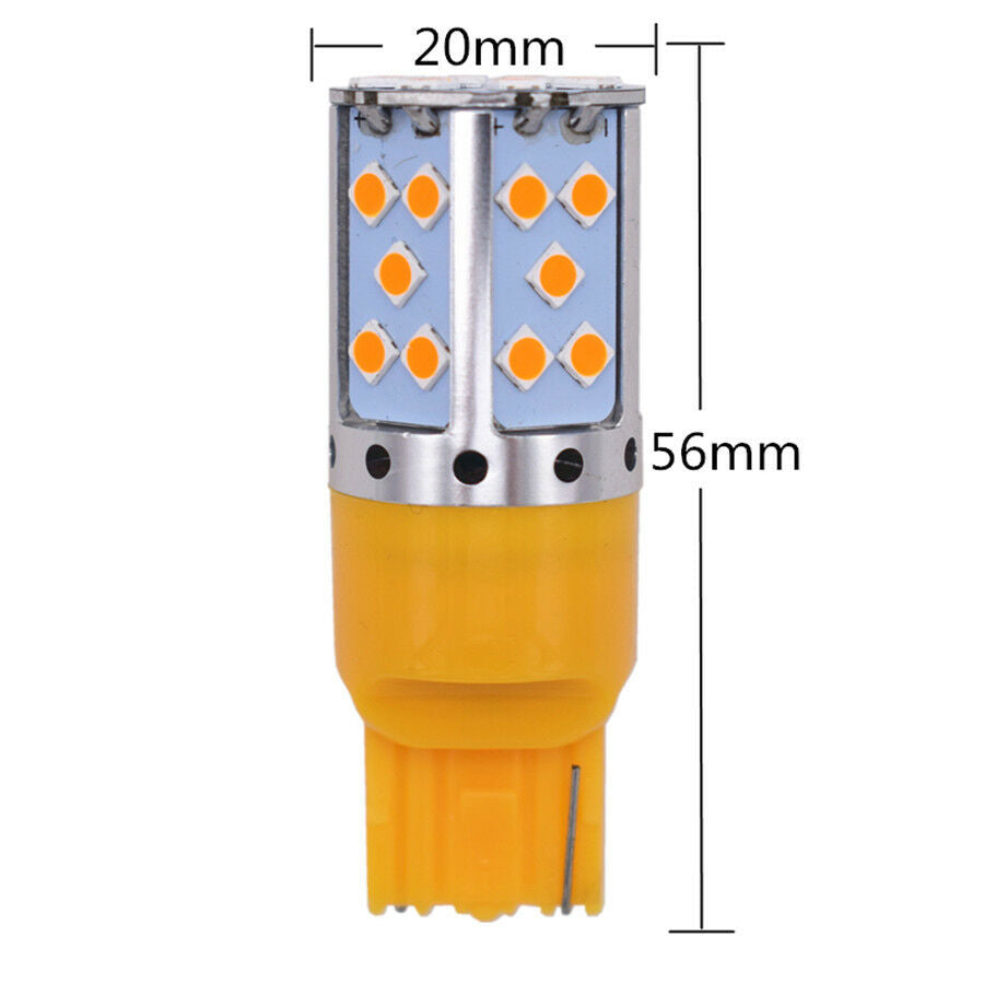 2pcs No Flash Turning Signal light T20 7440 3030 35SMD LED Lamp Tail bulb