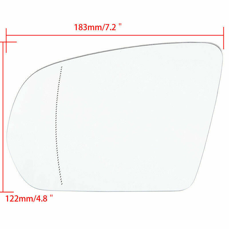 Front Car Mirror Glasses Heated Tinted Base For Mercedes-Benz C/S/GLC Klasse