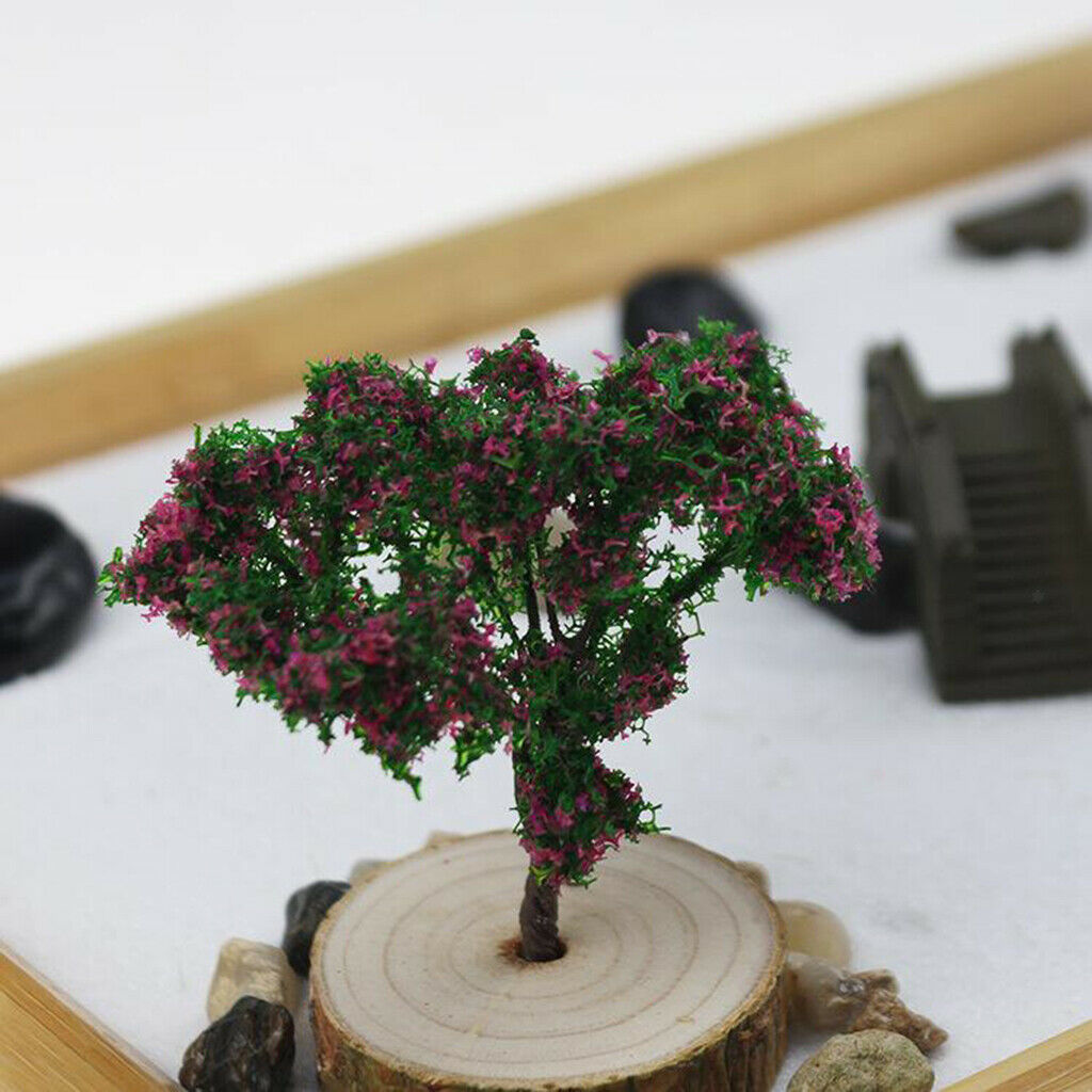 Zen Garden Kit for Desk Rake Rocks Tree Bridge Sand Garden Sandbox Play Kit