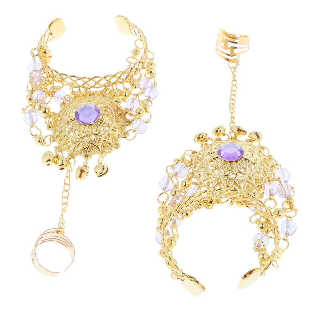 Belly Dance Slave Bracelet Chain Light Purple