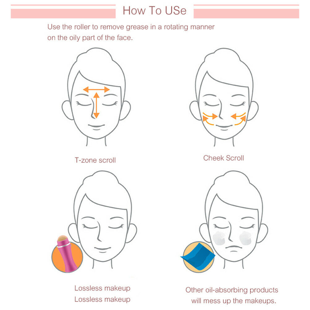 Facial Volcanic Stone Oil Absorbing Ball Roller Natural Mineral Face Oil Control