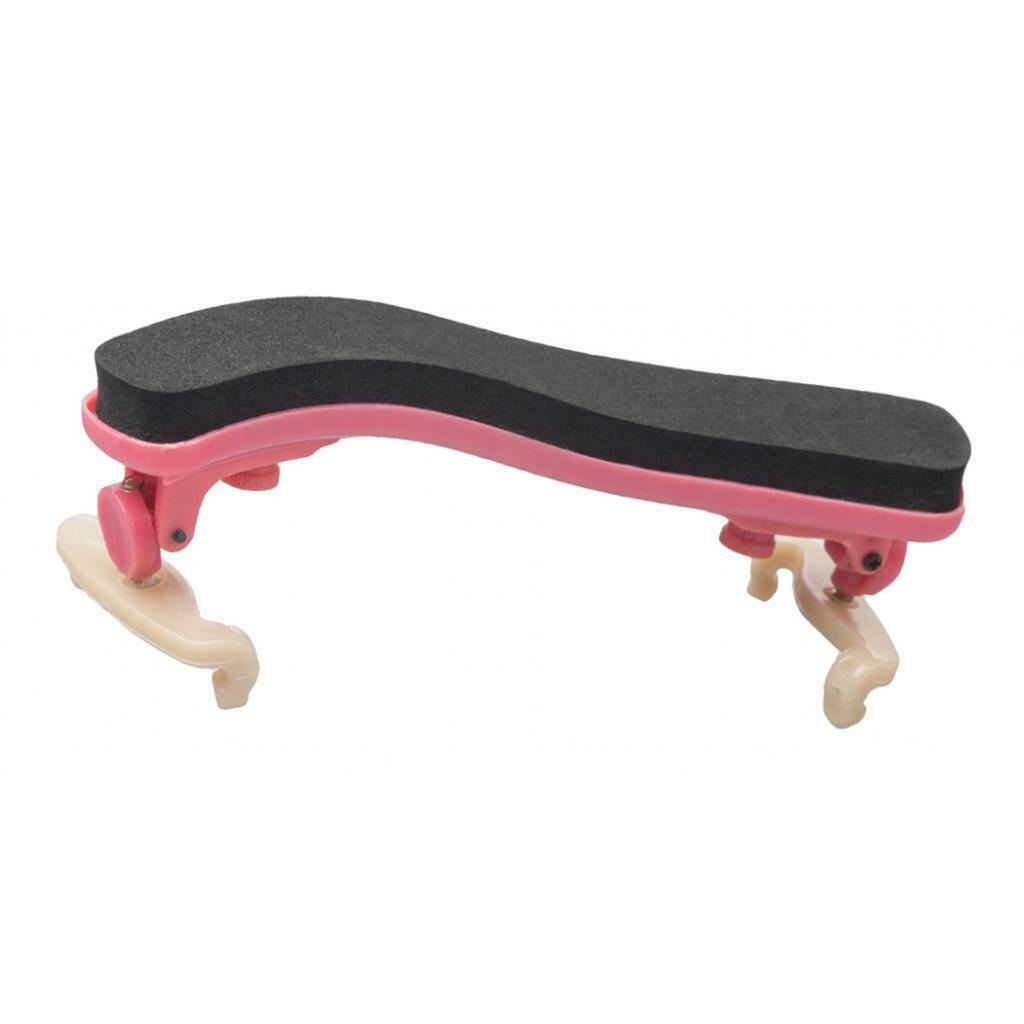 2 Pieces 1:2 1:4 Violin Shoulder Pads Plastic Pads Holder Pink for Violin