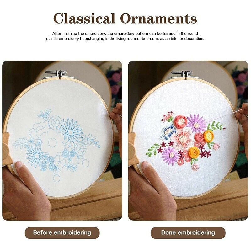 Embroidery Starter Set 3 Pieces, Suitable for Beginnerscross Stitch Set InclH3N2