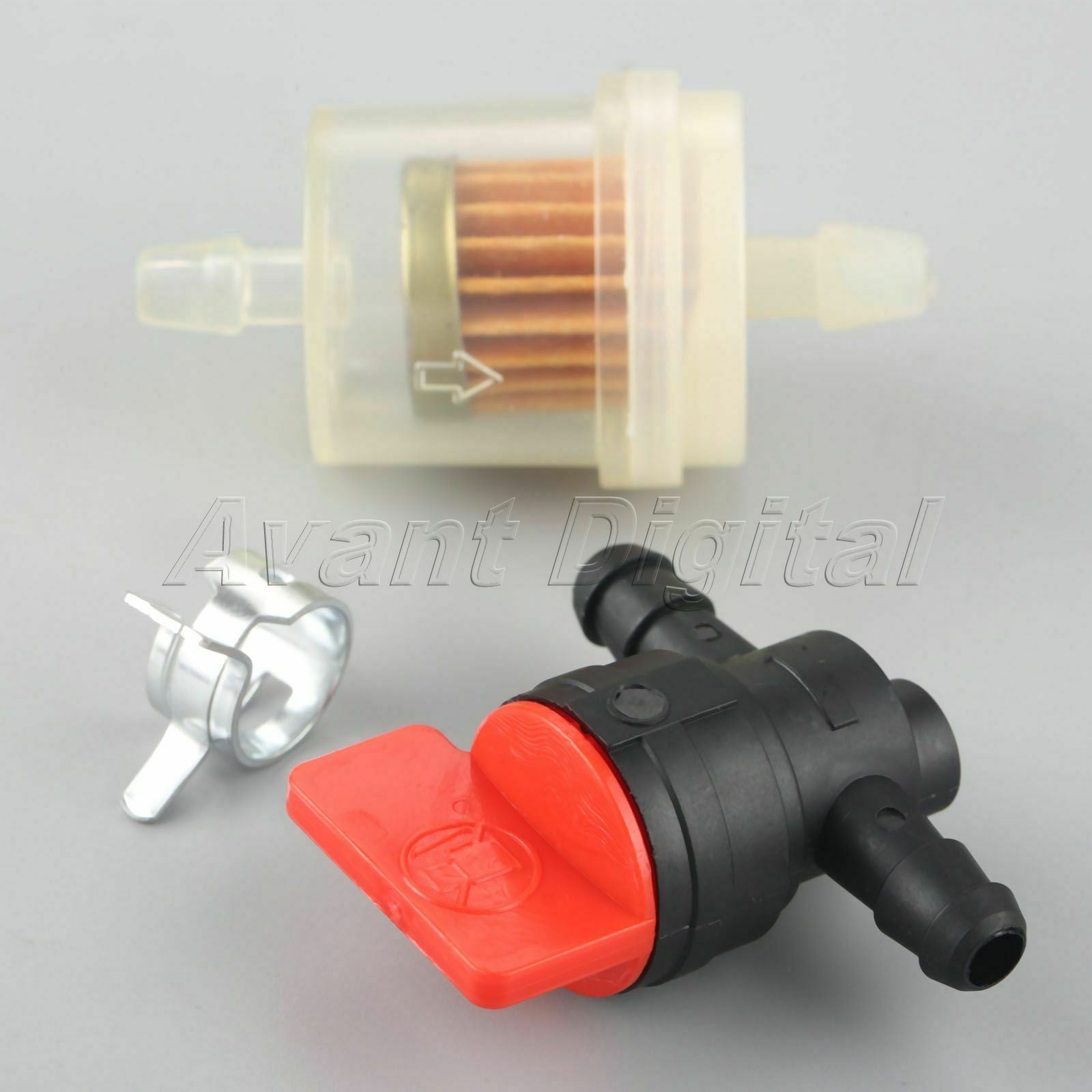 Replace Fit For Briggs Stratton Chainsaw Lawn Mower Fuel Filter Shut Valve Clamp