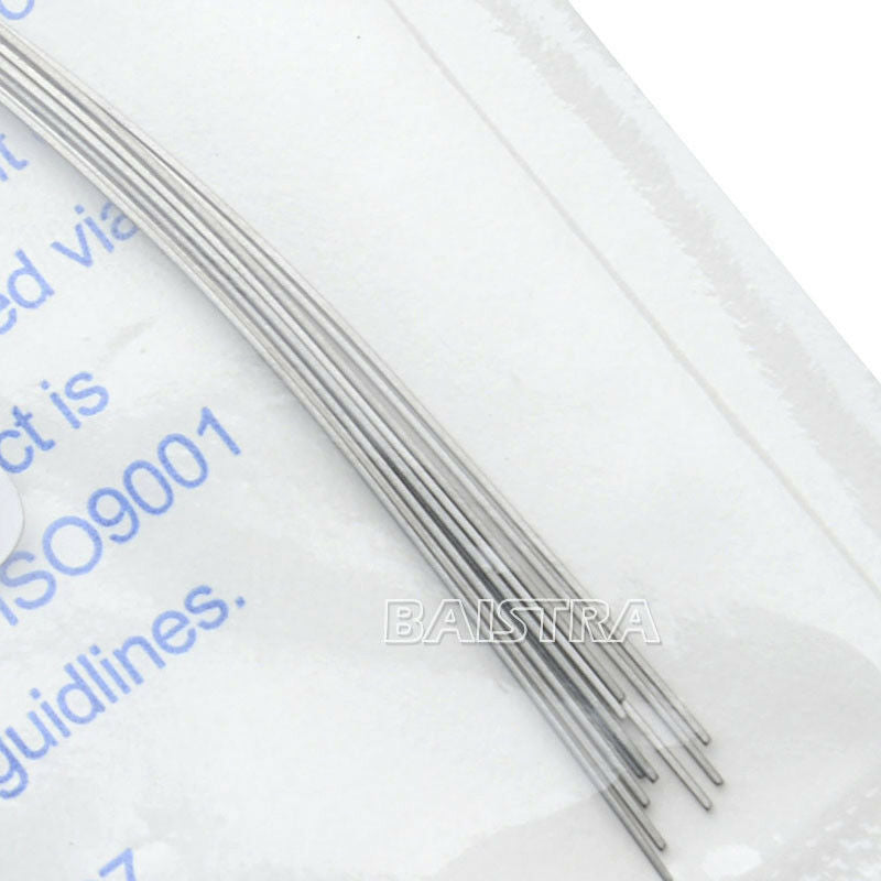 20X Dental Niti Arch Wire Rectangular 16*16 Lower Super Elastic Natural AZDENT