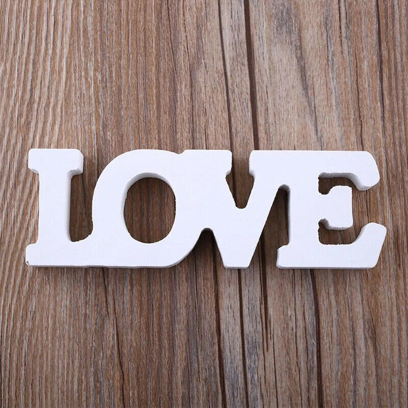 Woody Letters Romantic English Alphabet "LOVE" Home Decoration Accessori.l8