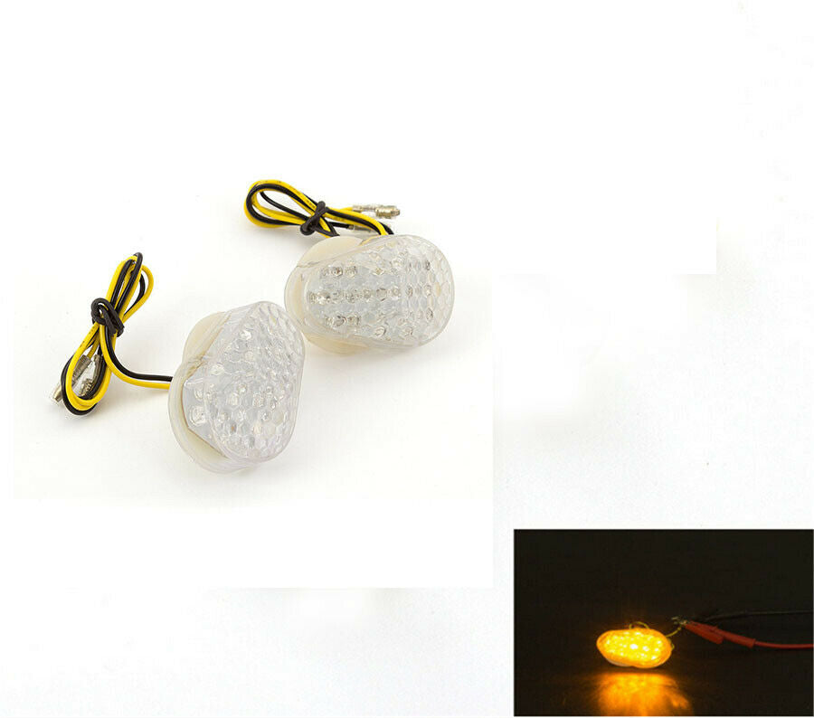 ABS Plastic Amber Turn Signal For Kawasaki ZRX1200 ZX9R Z750 ZX Waterproof Lamp