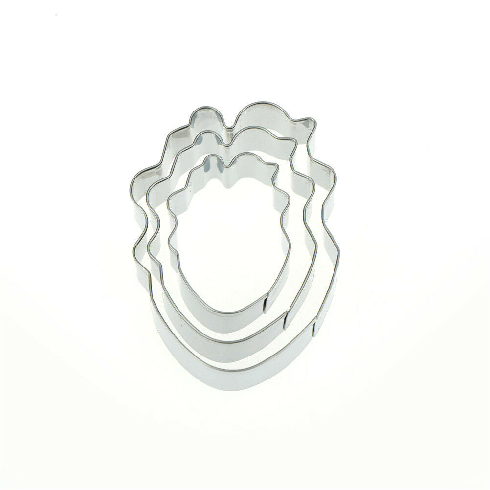 3x parrot tulip petal flower cookie cutter fondant cake decorating baking.l8