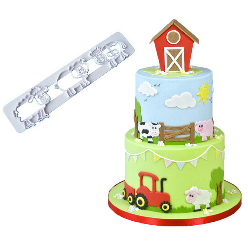 Cute Pig Cow Sheep Cutter Farm Animals Dessert Mold DIY Cake Decor Cuttin.l8