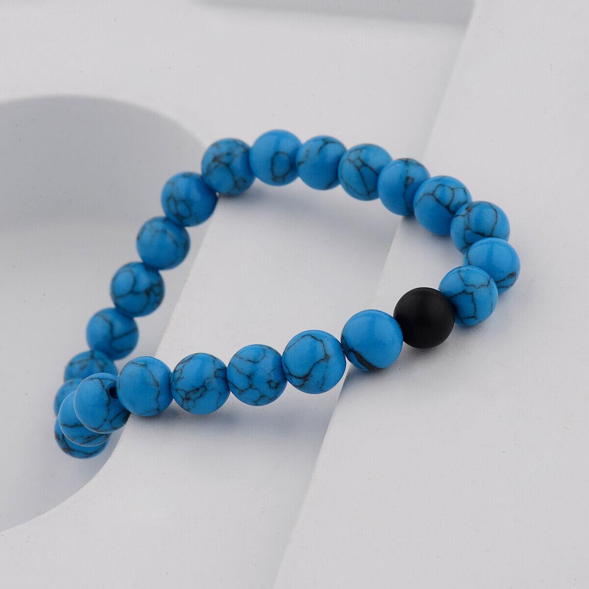 Couple His & Hers Distance Bracelet Lava Bead Matching YinYang Jewelry Fashion