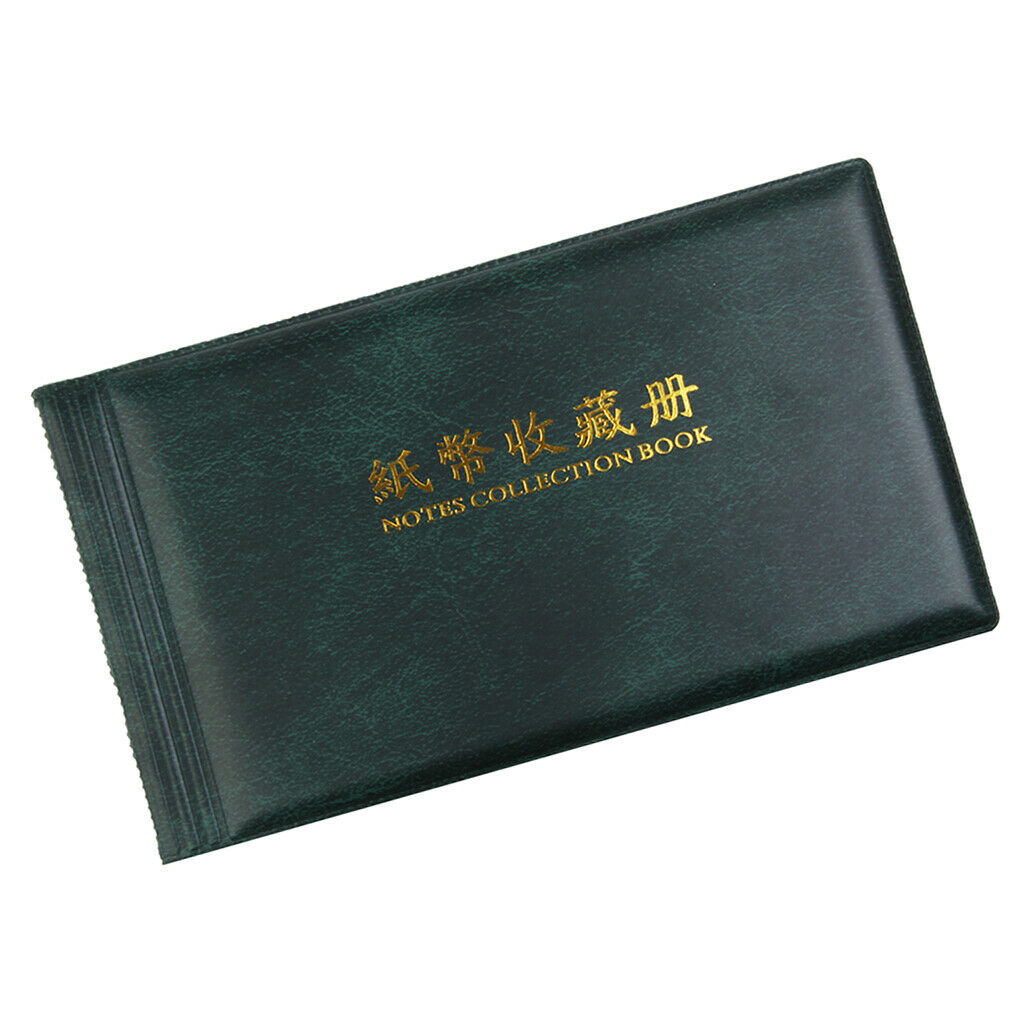 Banknote Currency Collection Album Paper Money Pocket Holders 30 Pages for