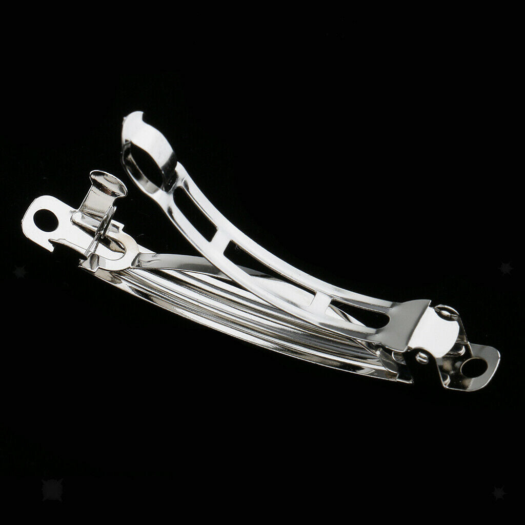 50pcs Metal Barrette Blank Hair Clips Hairpin Arches DIY Hair Accessories