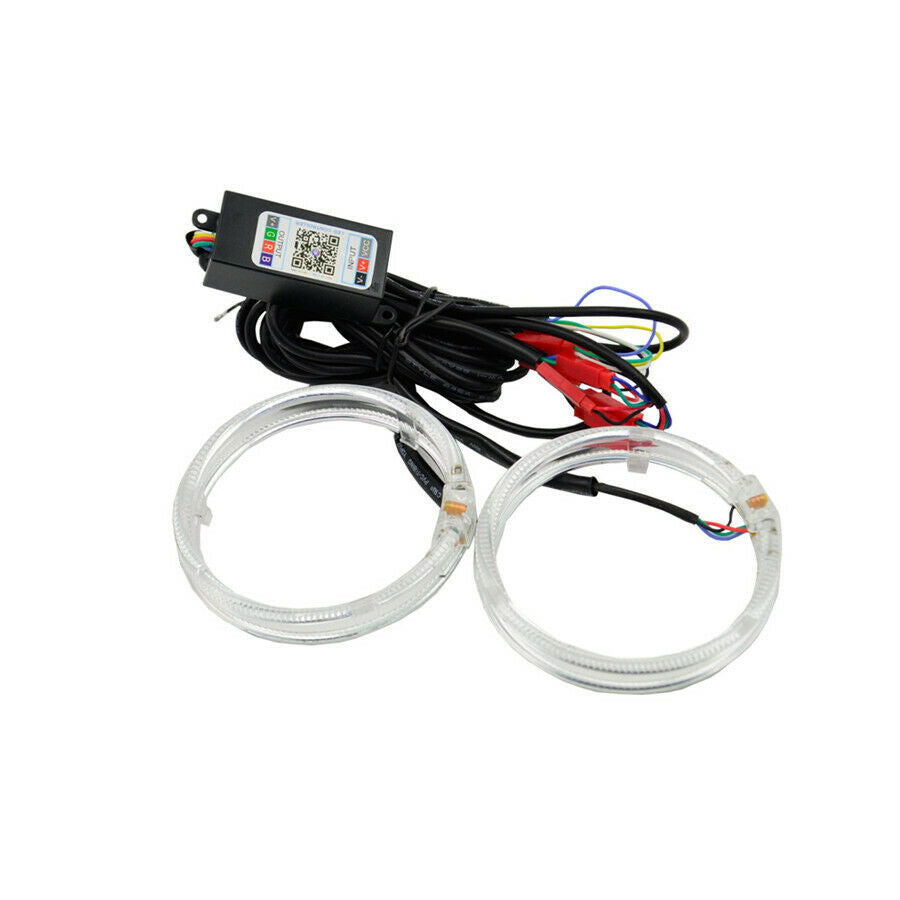 3.0inch h1 Bi xenon hid Projector lens Shrouds RGB app Bluetooth Led angel eyes