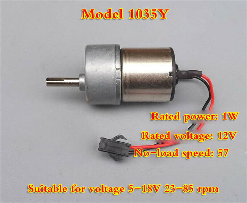 1035Y DC gear motor metal gear reducer box DIY creation Suitable voltage 5-18V