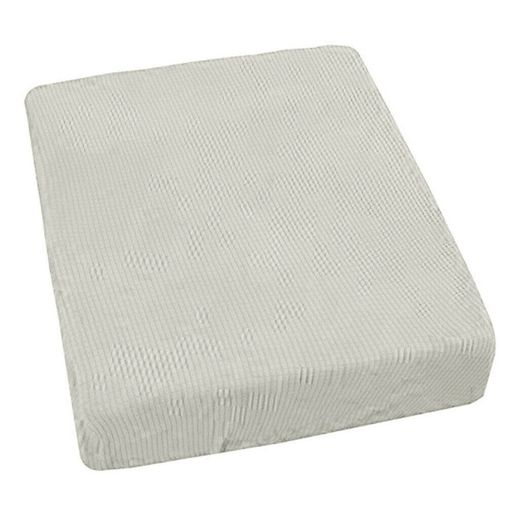 2 Single & 1 Double Seater White Comfortable Stretch Sofa Futon Seat Cushion