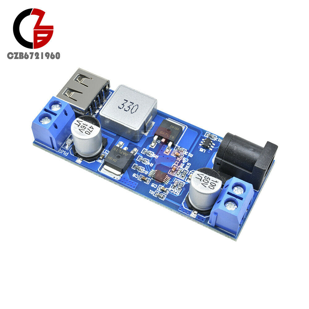 2PCS DC 24V/12V To 5V 5A Step Down Power Supply Module 9-36V 30W Buck Converter