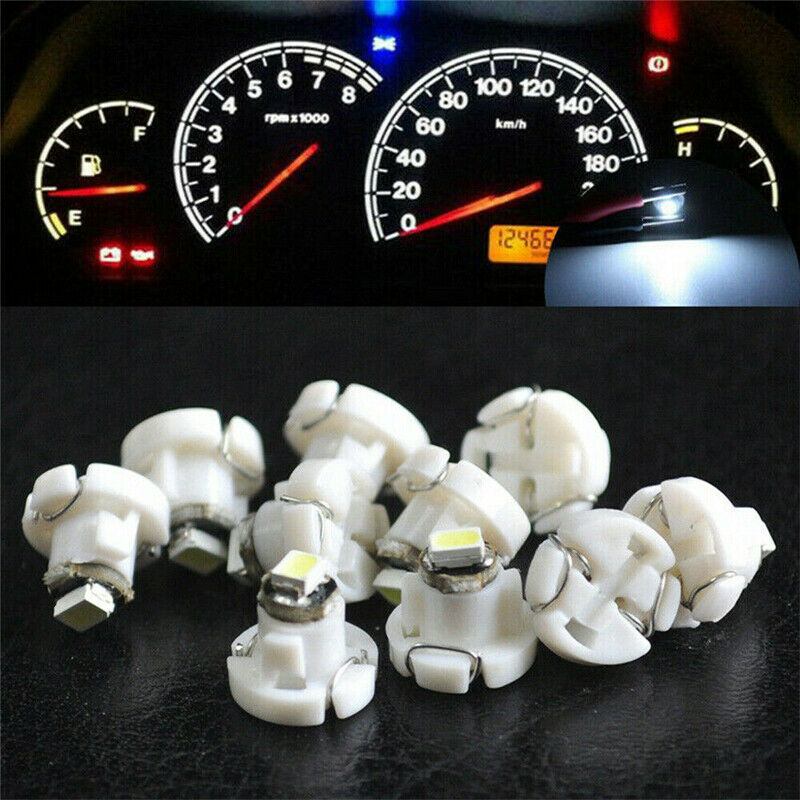 20X White T4 T4.2 Neo Wedge 1-SMD LED Cluster Instrument Dash Climate Bulb Light
