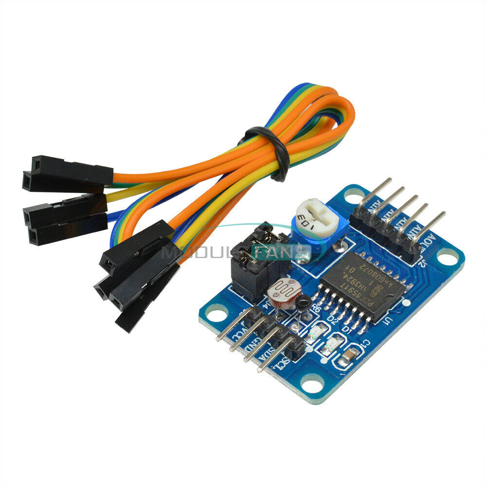2PCS PCF8591 AD/DA Converter Module Analog to Digital to Analog Conversion M