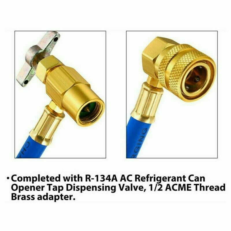 1* BPV31 Bullet Piercing Tap Valve Set For Home Use Refrigerator Pressure Gauge