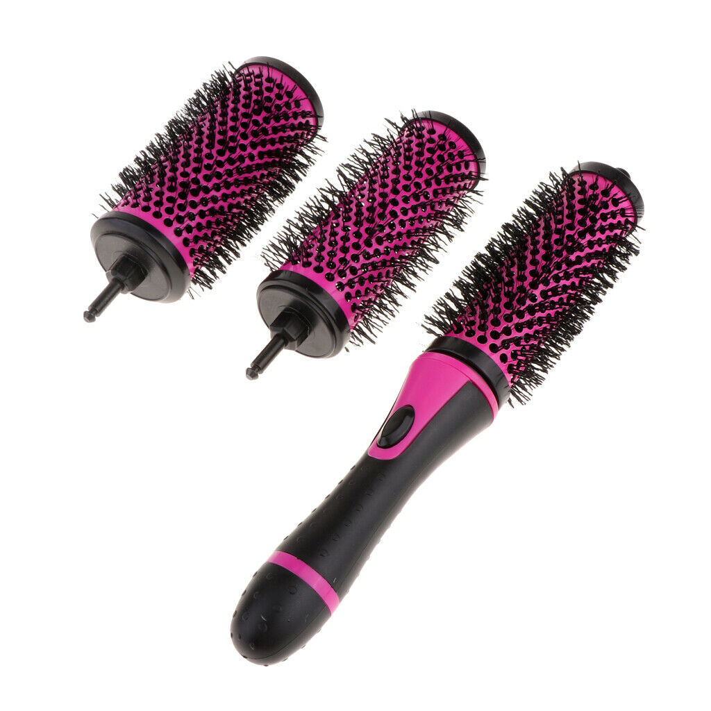 Salon Ceramic Round Hairbrush with Removable Handle And 3-Part Barrel for Women