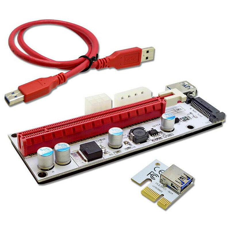 4-Pack VER 008S Multi-Power 16X To 1ed Riser Adapter Card 60Cm USB 3.0 ExtensiN5