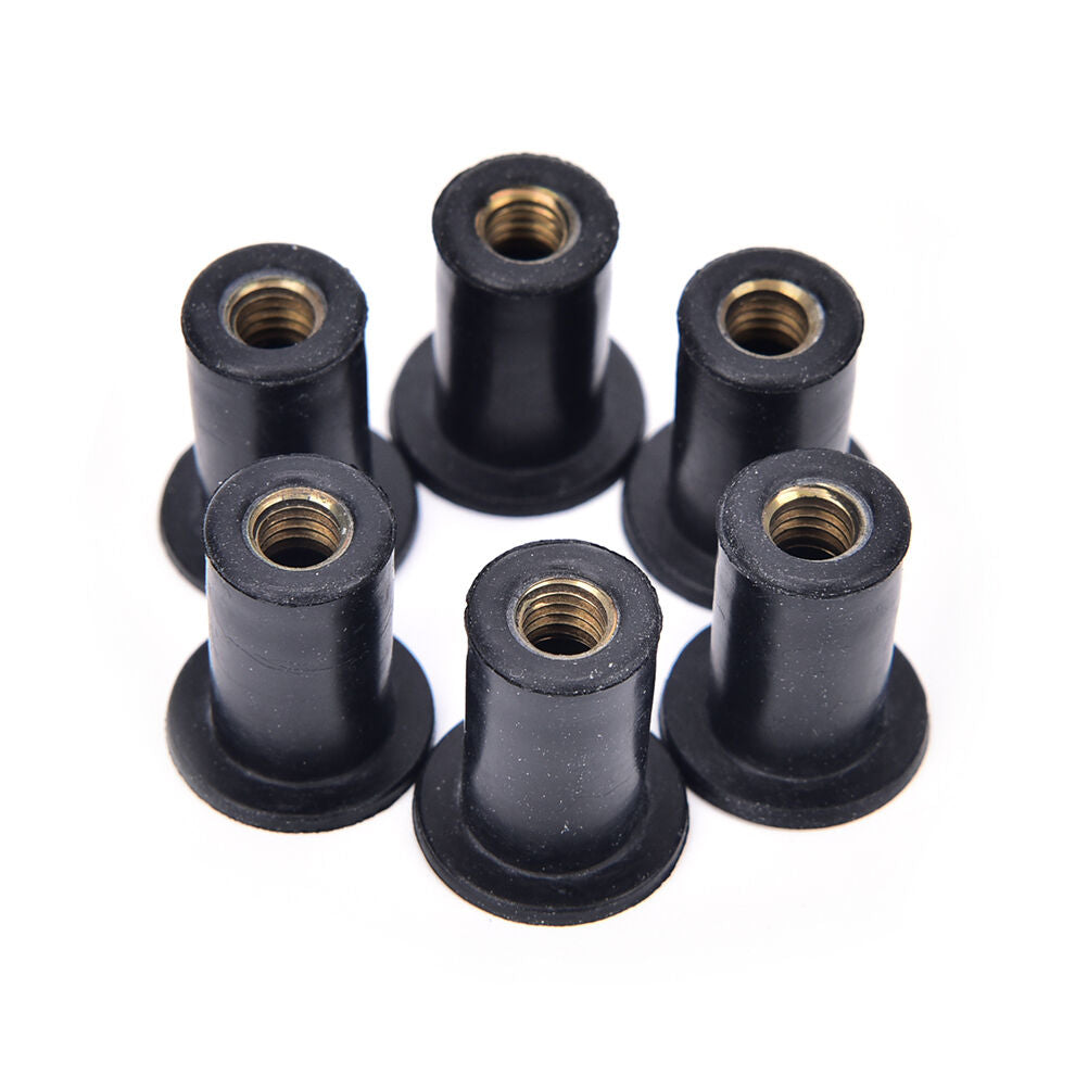 6pcs M5 rubber grommet well nuts blind fastener windscreen kayak accessori.l8