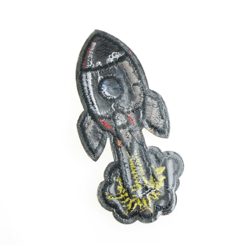 rocket cloth badges diy embroidered iron/sewing on patches for clothe.l8