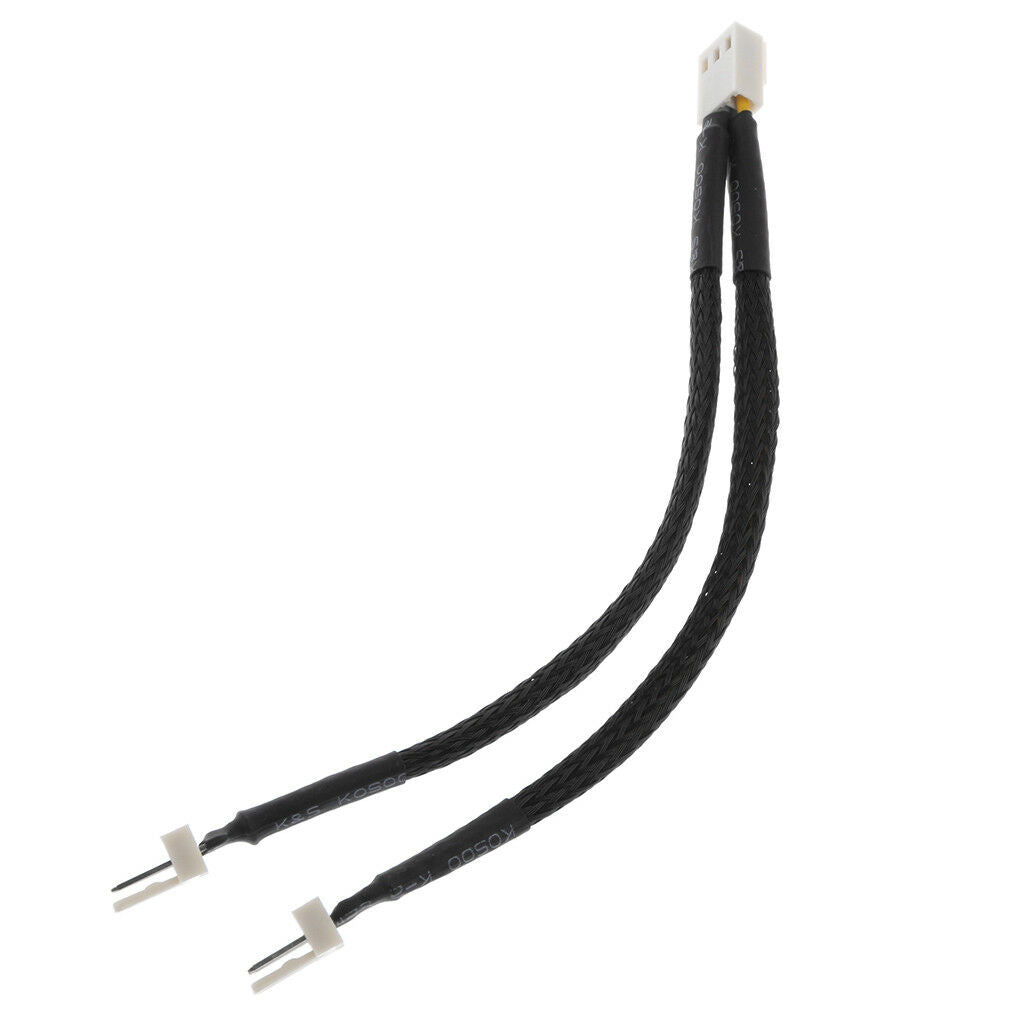 Computer PC 3Pin Fan Power Y Splitter Cable Lead Wire Connector Adapter