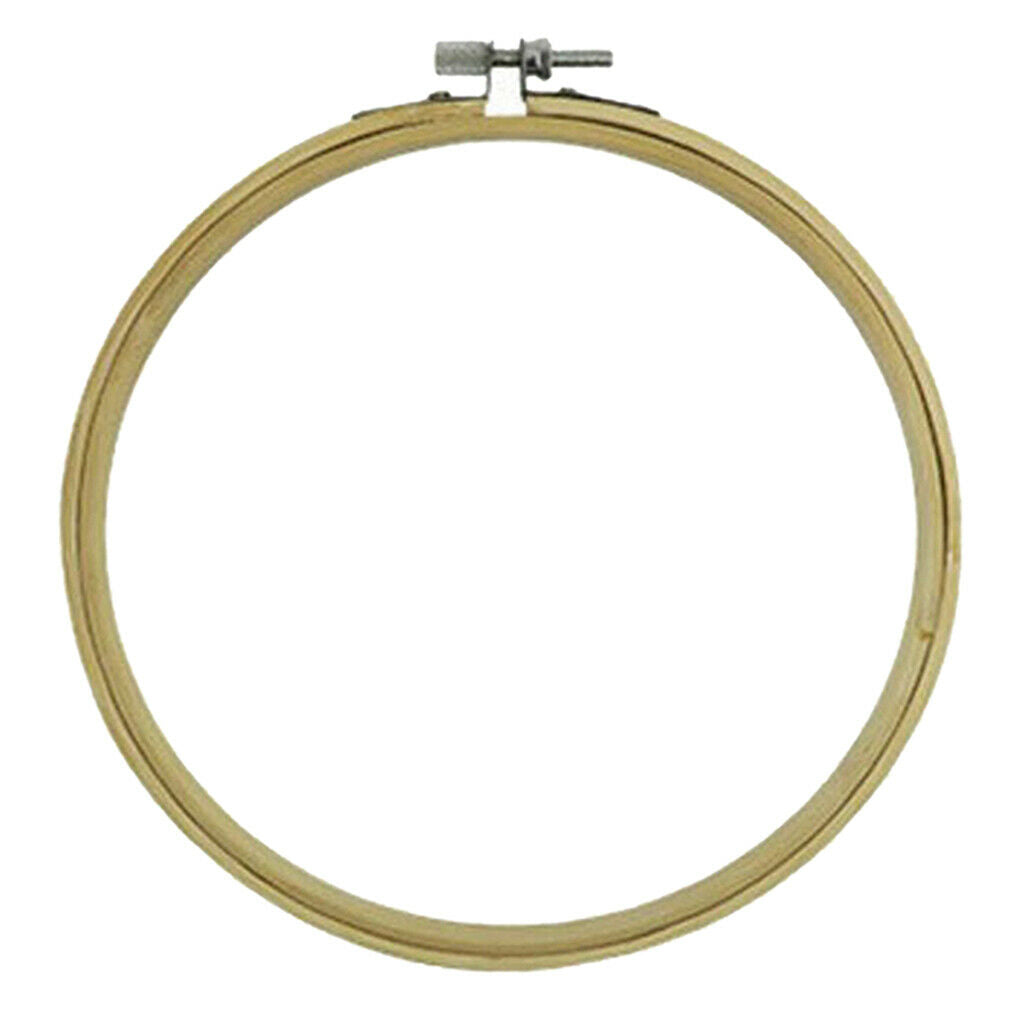 2Pcs 100% Bamboo Embroidery Hoop Cross Stitch Circle Frame Ring Needlework