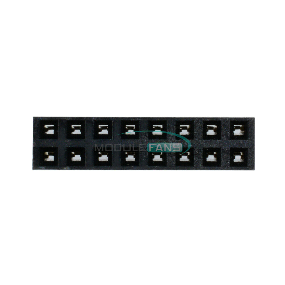 20PCS 2.54mm 2x8Pin Double Row Female Straight Header Pitch Socket 16Pin Strip