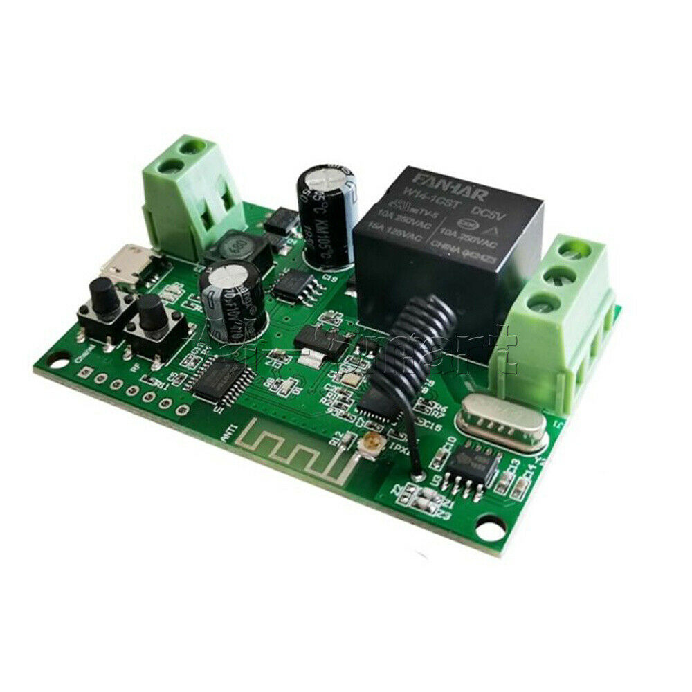 DC 5-32V Single Jog + Self-locking WiFi Relay Module eWelink APP 433Mhz 10A
