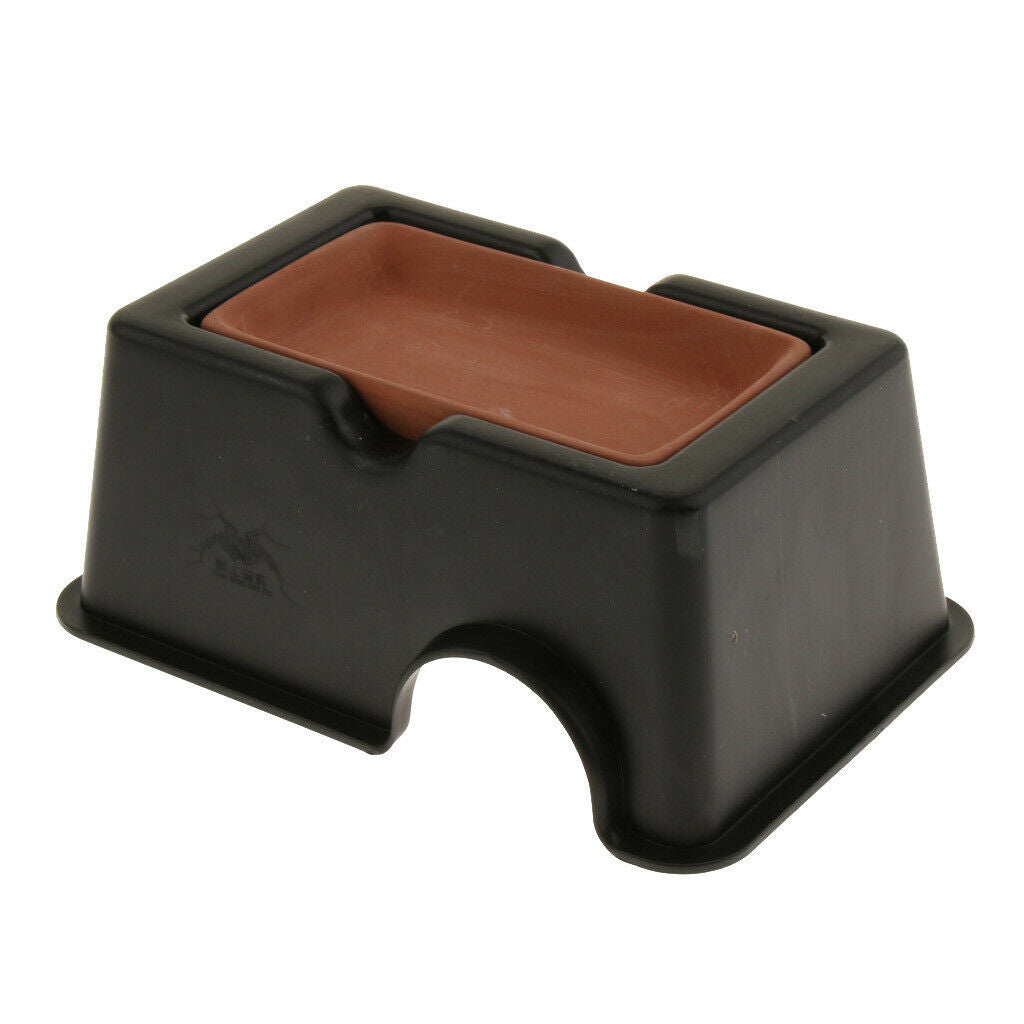 Reptile Hide Cave Box Lizards Habitat - Increase Humidity Water Supply Hideout