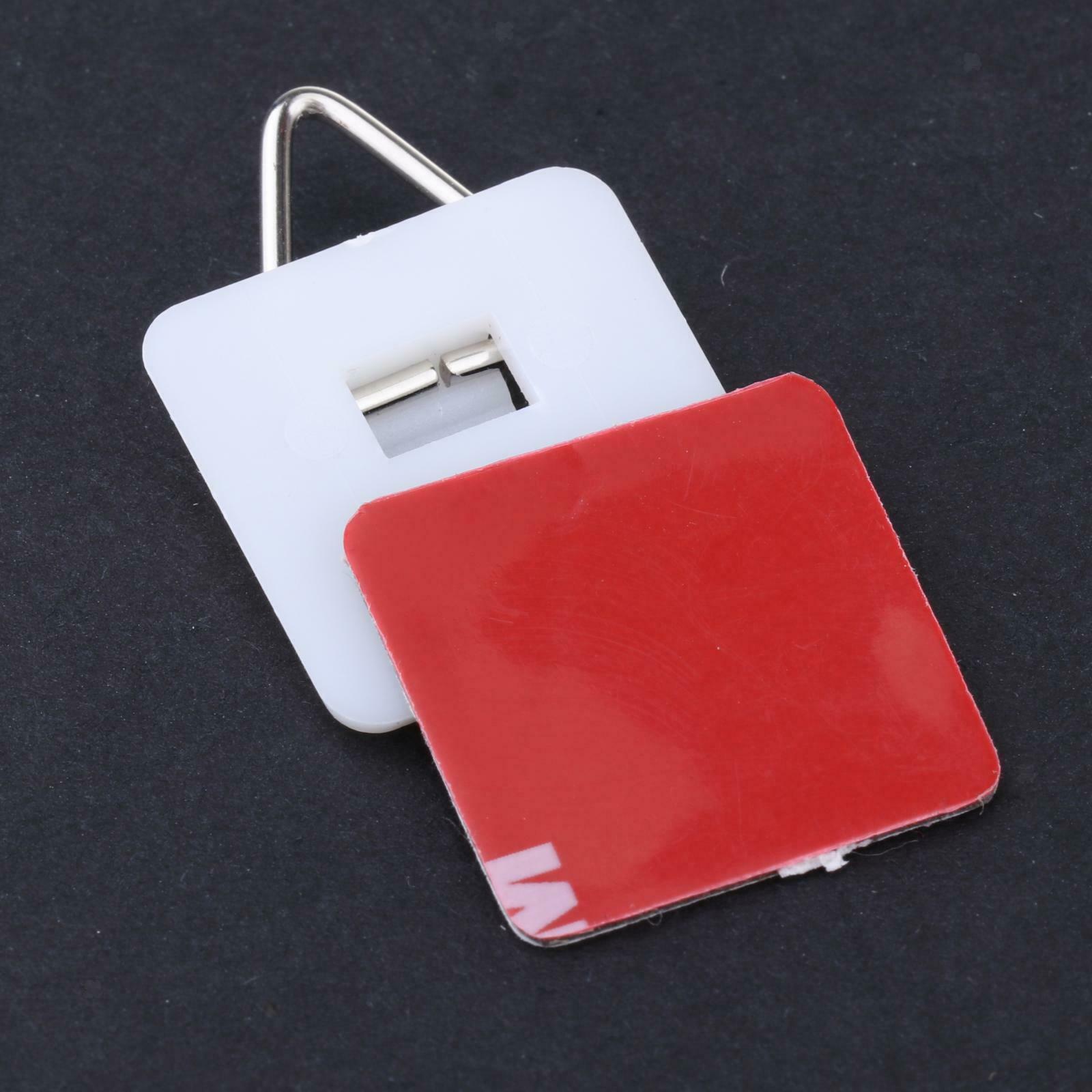 10x Vertical Plate Wall Hanger Plates Holder Hooks Strong Hold Adhesive Rack