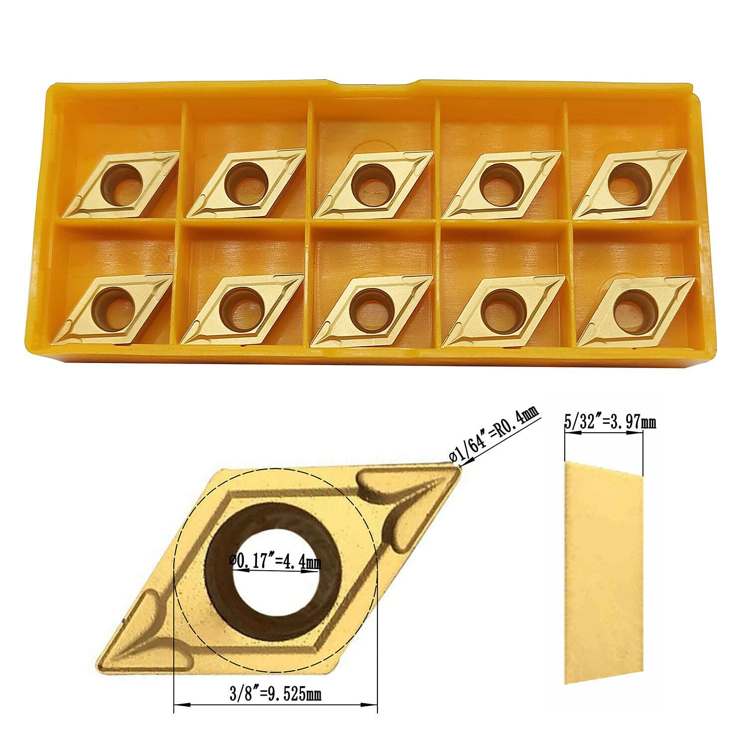 107.5° S20R-SDQCL11 Left hand Internal Turning Tool Holder + DCMT11T308 inserts