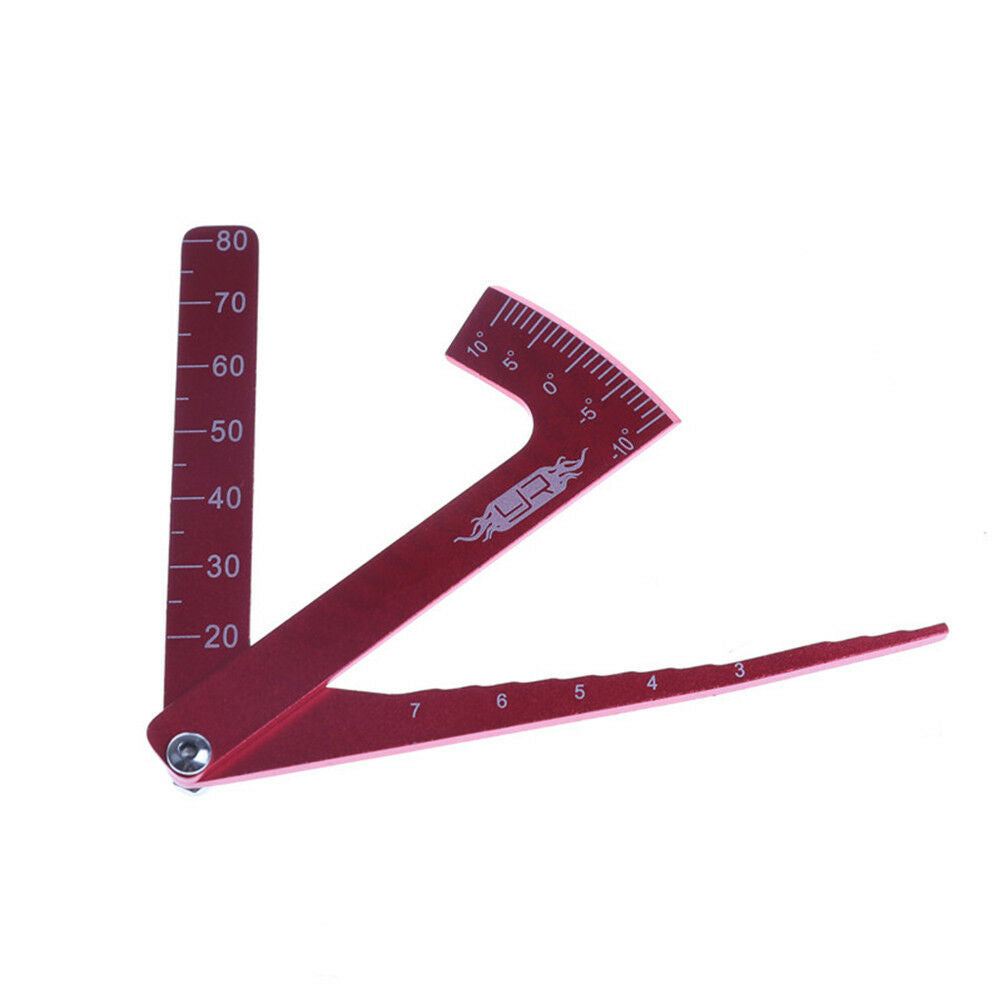 Adjustable Ruler Measure RC Car Height & Wheel Rim Camber for 1/10 1/8 RC DEAU