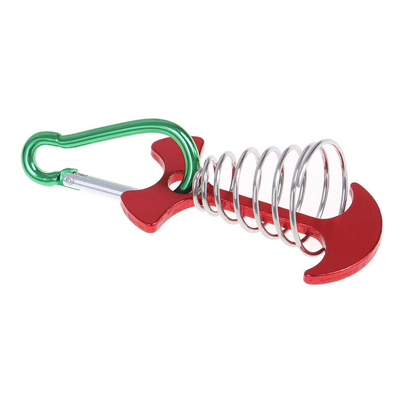 Fishbone Anchor Tent Pegs Hiking Camping Deck Garden Stakes Adjuster TensZFCA