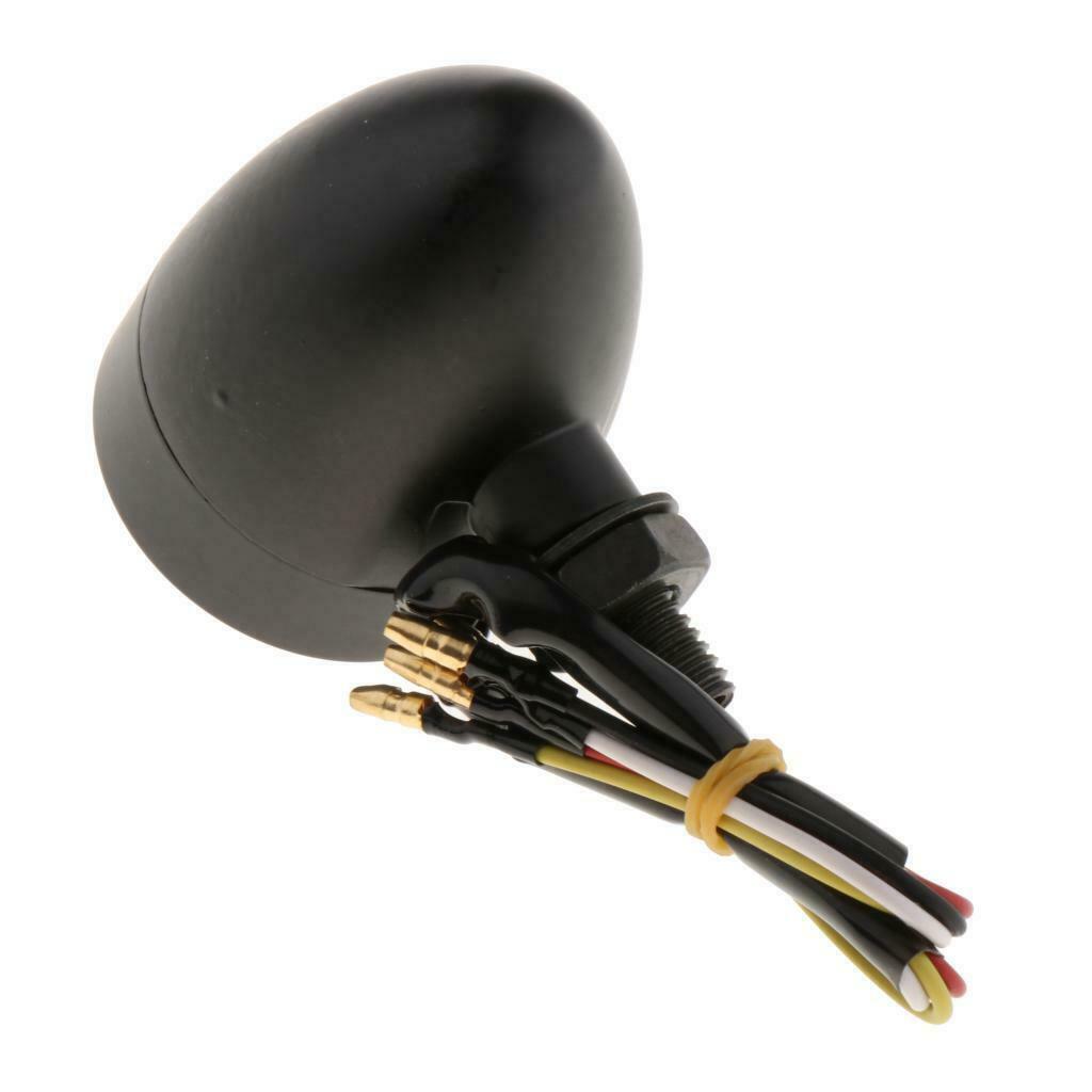 1 Pair Motorcycle Amber Turn Signals Indicator Lights High Quality Black